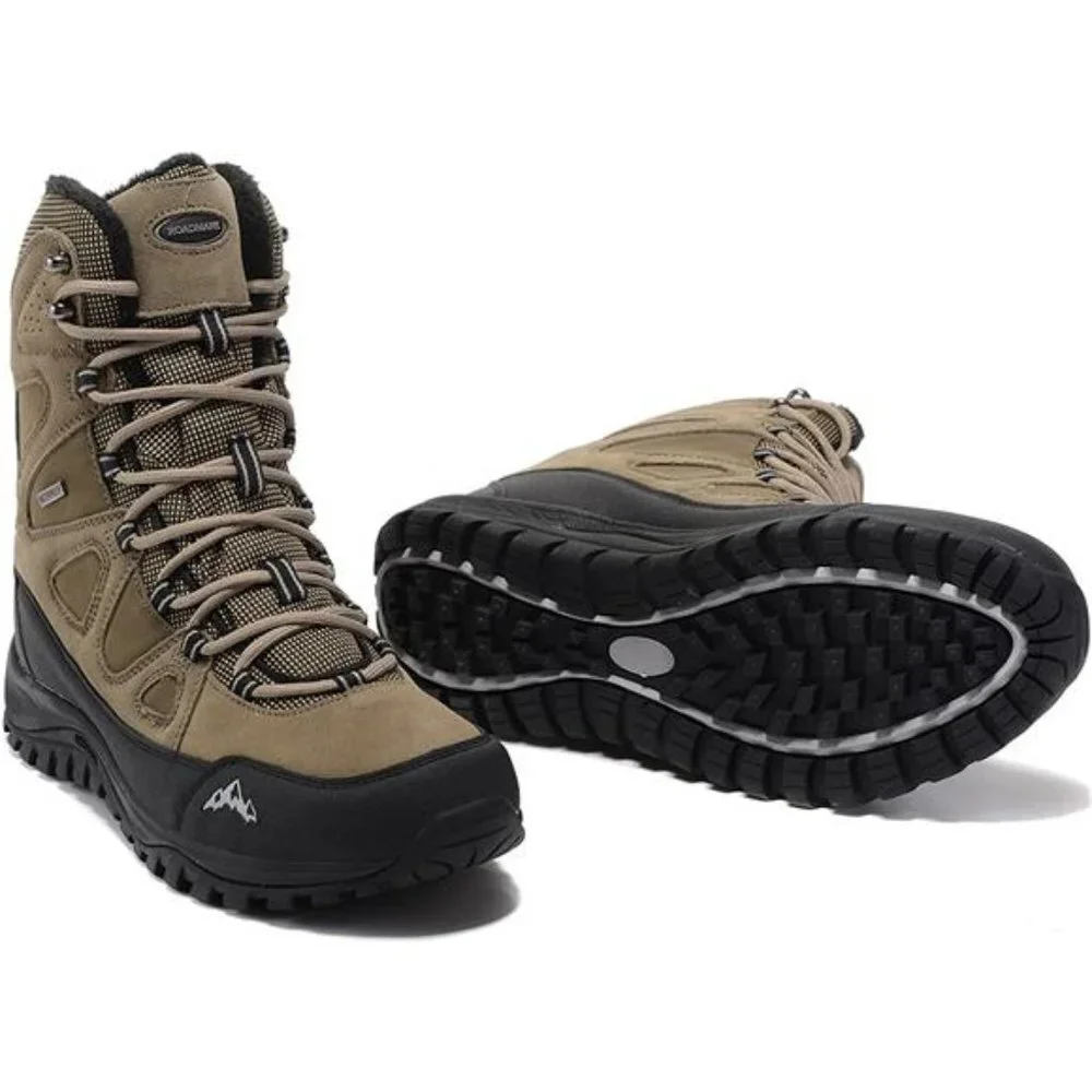 Men's Winter Waterproof Snow Hiking Boots Non Slip Trekking Outdoor Riding Boots
